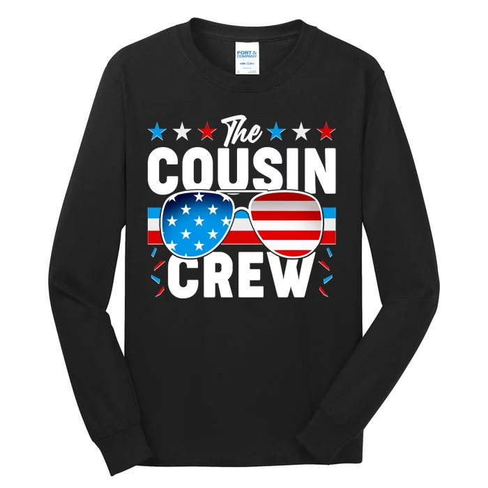 The Cousin Crew USA American Flag Tall Long Sleeve T-Shirt