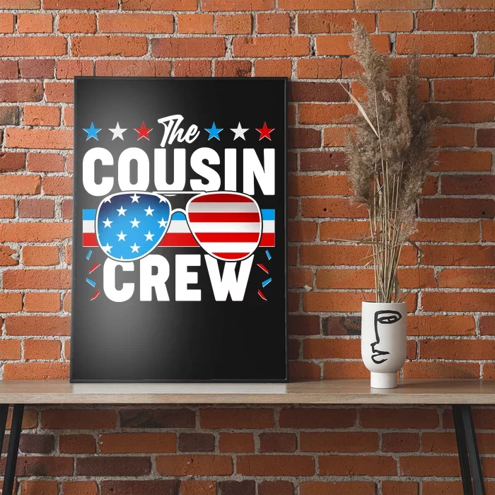 The Cousin Crew USA American Flag Poster