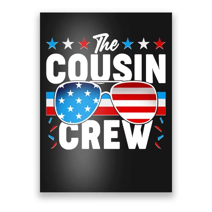 The Cousin Crew USA American Flag Poster