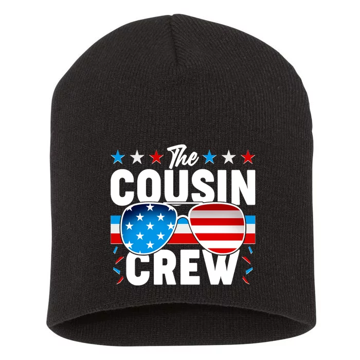 The Cousin Crew USA American Flag Short Acrylic Beanie