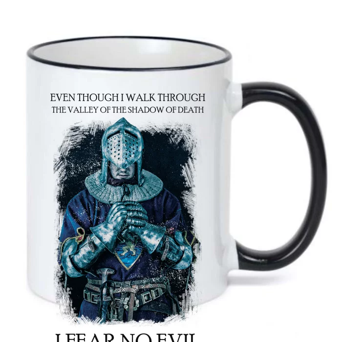 The Crusader Fear No Evil Black Color Changing Mug