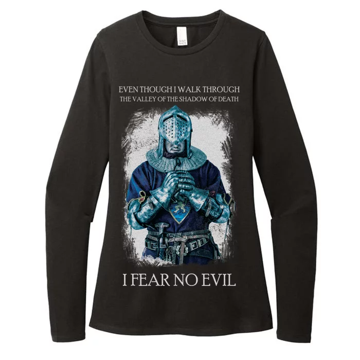 The Crusader Fear No Evil Womens CVC Long Sleeve Shirt