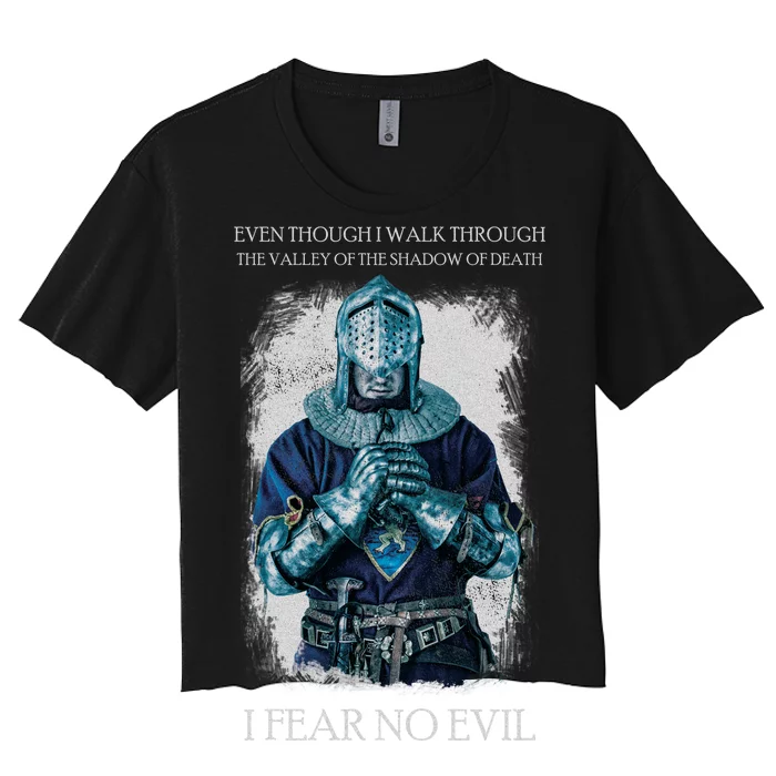 The Crusader Fear No Evil Women's Crop Top Tee