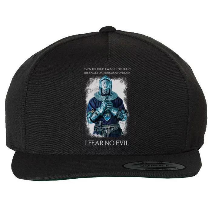 The Crusader Fear No Evil Wool Snapback Cap