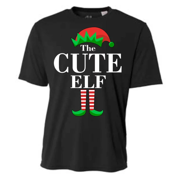 The Cute Elf Family Matching Christmas Cooling Performance Crew T-Shirt