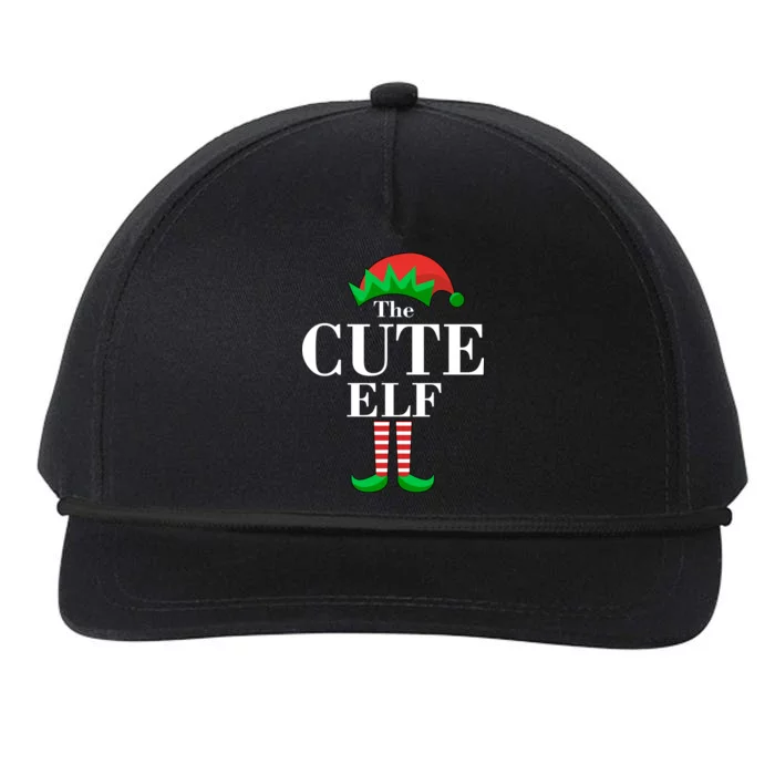 The Cute Elf Family Matching Christmas Snapback Five-Panel Rope Hat