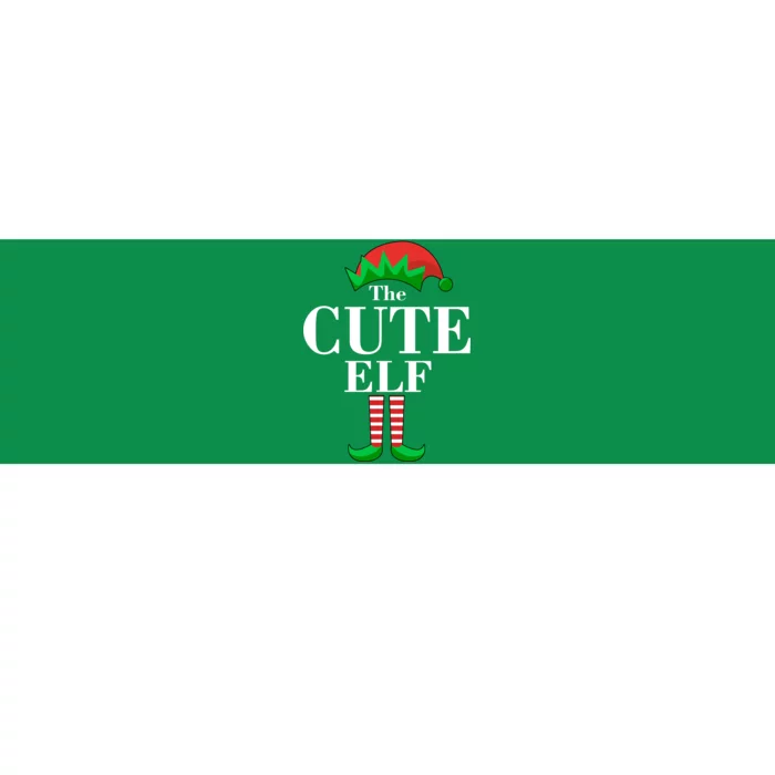 The Cute Elf Family Matching Christmas Bumper Sticker