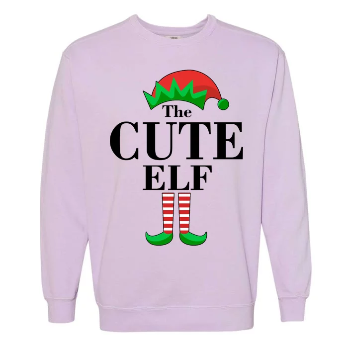 The Cute Elf Family Matching Christmas Garment-Dyed Sweatshirt