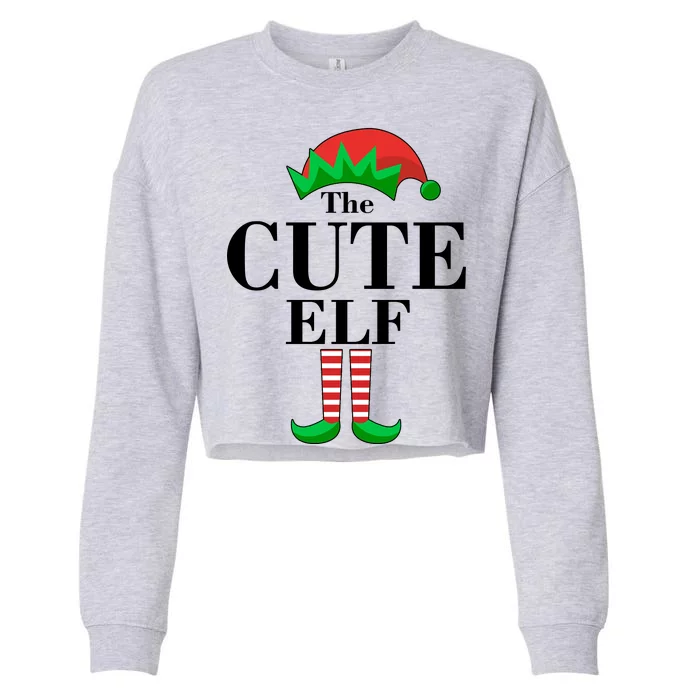 The Cute Elf Family Matching Christmas Cropped Pullover Crew