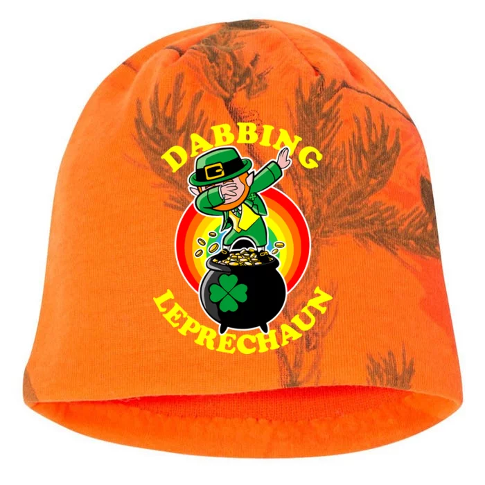 The Dabbing Leprechaun Irish Rainbow Dab St. Patrick's Day Kati - Camo Knit Beanie