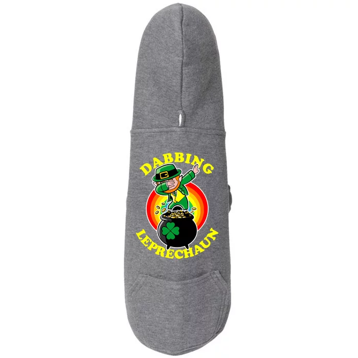 The Dabbing Leprechaun Irish Rainbow Dab St. Patrick's Day Doggie 3-End Fleece Hoodie