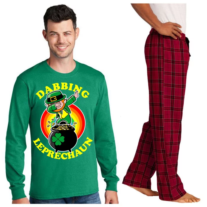 The Dabbing Leprechaun Irish Rainbow Dab St. Patrick's Day Long Sleeve Pajama Set