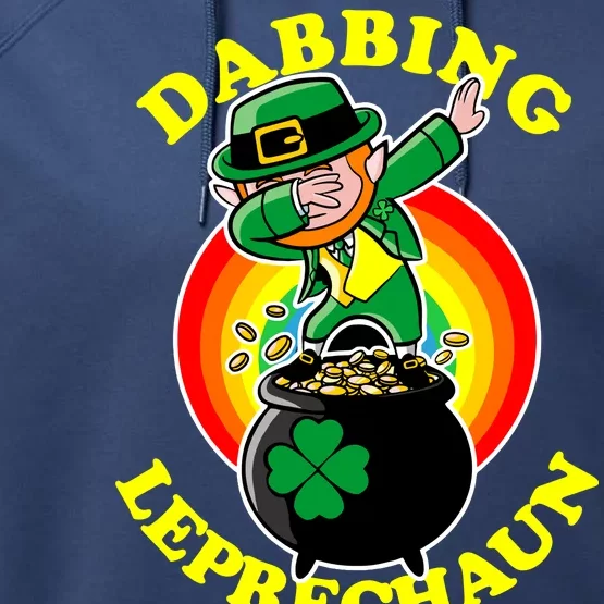 The Dabbing Leprechaun Irish Rainbow Dab St. Patrick's Day Performance Fleece Hoodie