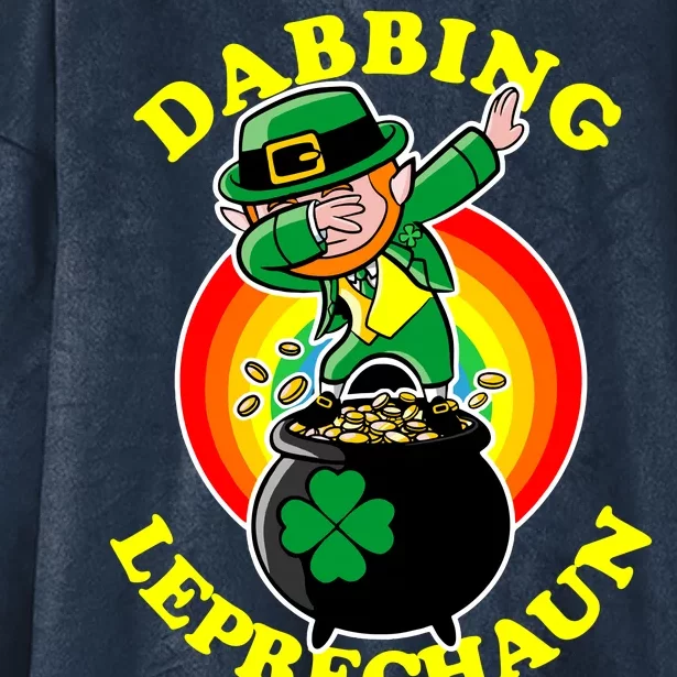 The Dabbing Leprechaun Irish Rainbow Dab St. Patrick's Day Hooded Wearable Blanket