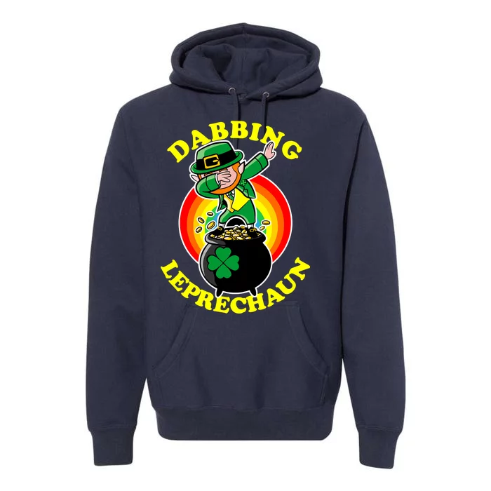 The Dabbing Leprechaun Irish Rainbow Dab St. Patrick's Day Premium Hoodie