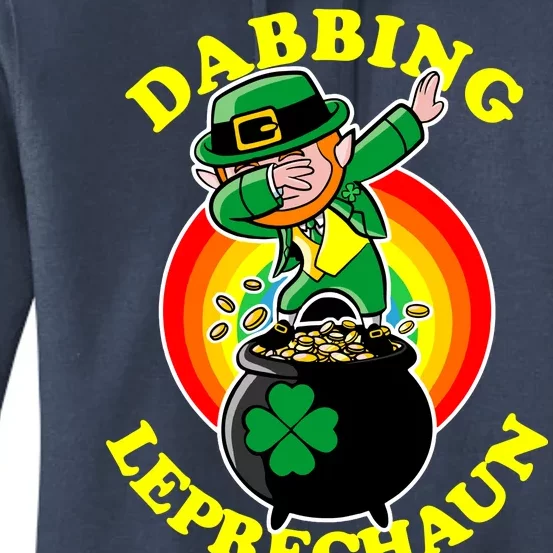 The Dabbing Leprechaun Irish Rainbow Dab St. Patrick's Day Women's Pullover Hoodie