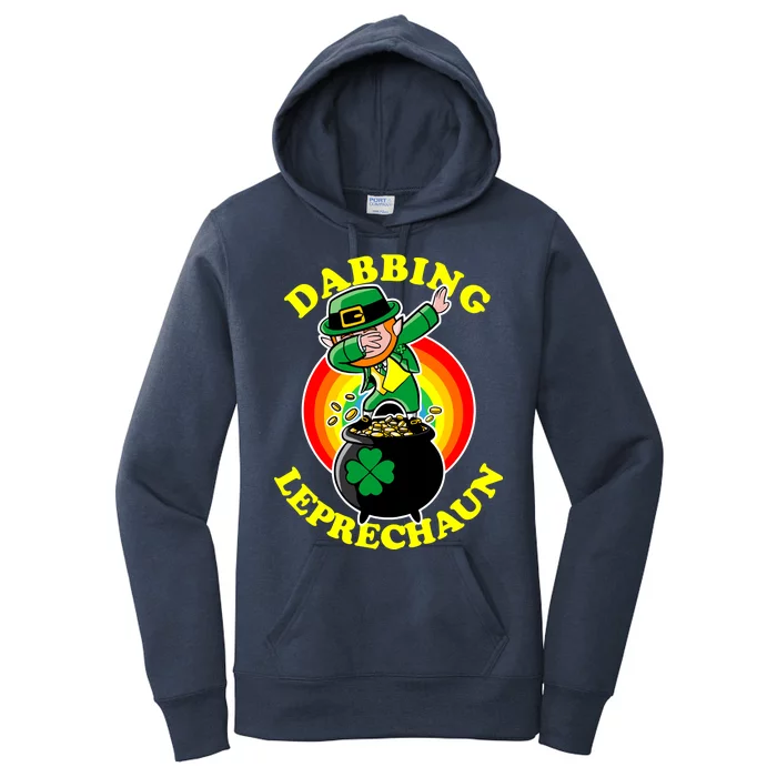 The Dabbing Leprechaun Irish Rainbow Dab St. Patrick's Day Women's Pullover Hoodie