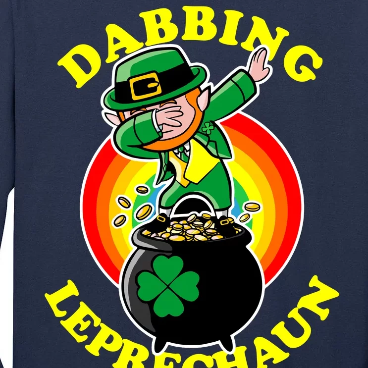 The Dabbing Leprechaun Irish Rainbow Dab St. Patrick's Day Tall Long Sleeve T-Shirt