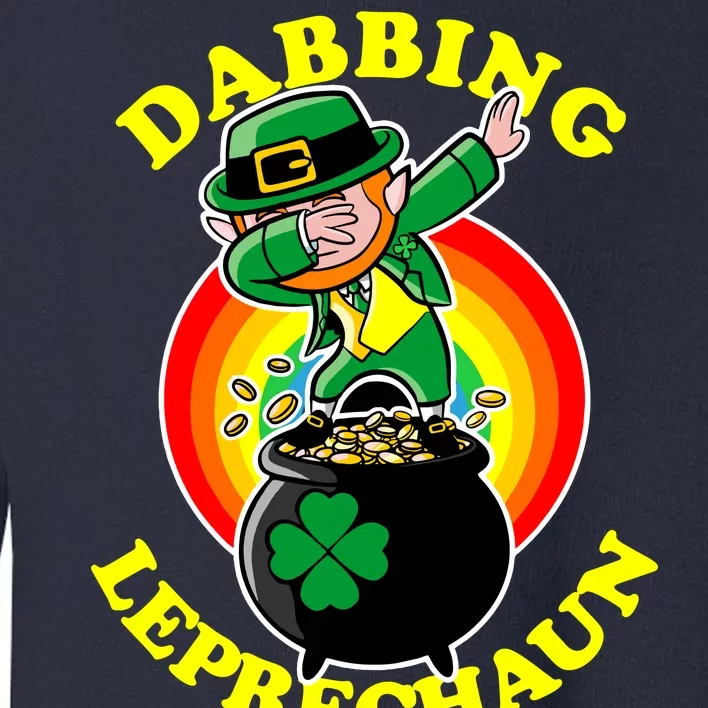 The Dabbing Leprechaun Irish Rainbow Dab St. Patrick's Day Toddler Sweatshirt