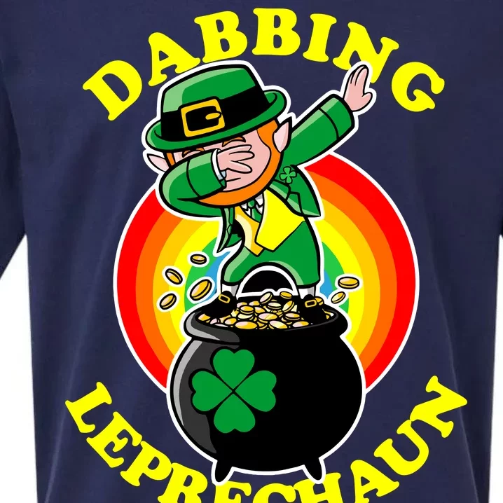 The Dabbing Leprechaun Irish Rainbow Dab St. Patrick's Day Sueded Cloud Jersey T-Shirt