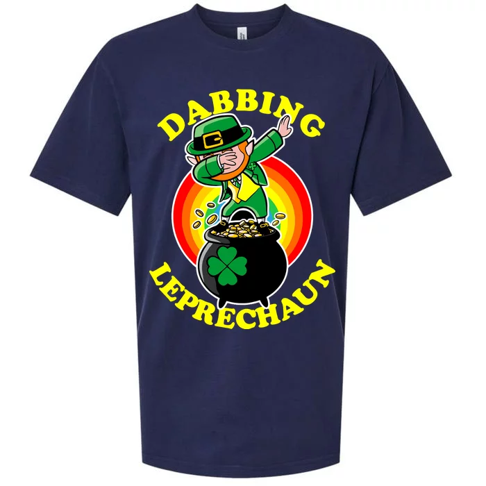 The Dabbing Leprechaun Irish Rainbow Dab St. Patrick's Day Sueded Cloud Jersey T-Shirt