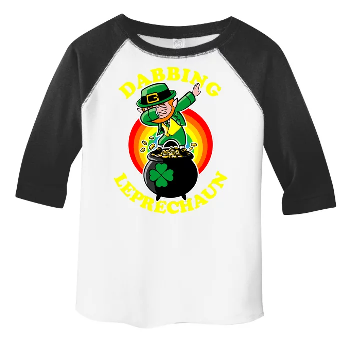 The Dabbing Leprechaun Irish Rainbow Dab St. Patrick's Day Toddler Fine Jersey T-Shirt