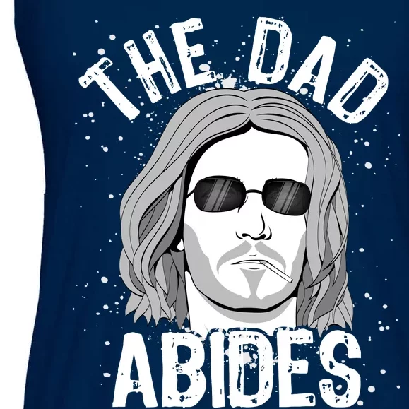 The Dad Abides Coll Shades Ladies Essential Flowy Tank