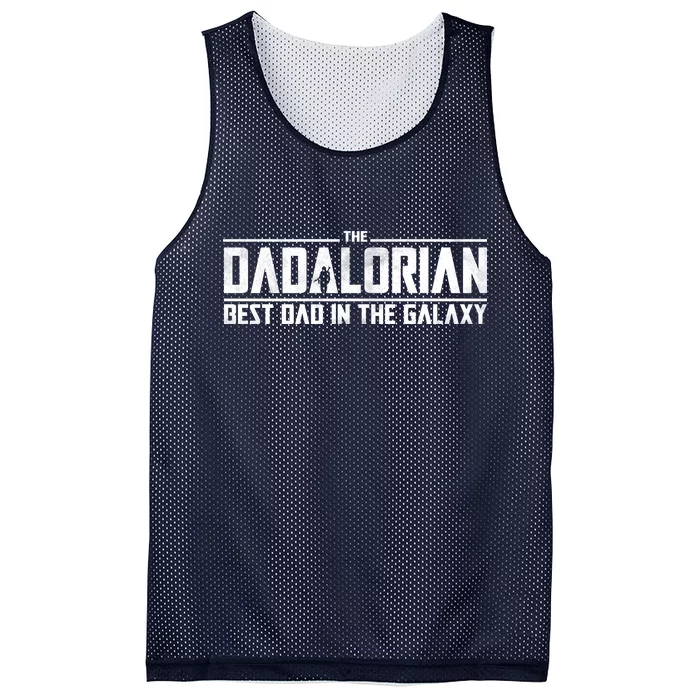 The Dadalorian Best Dad In The Galaxy Mesh Reversible Basketball Jersey Tank