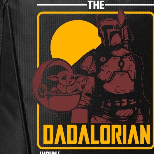 The Dadalorian Definition Best Dad In The Galaxy City Backpack