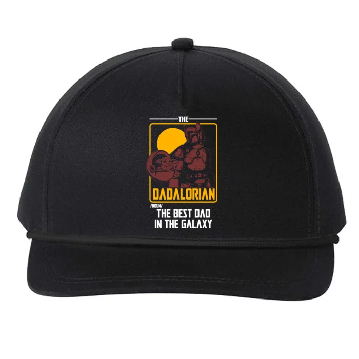 The Dadalorian Definition Best Dad In The Galaxy Snapback Five-Panel Rope Hat