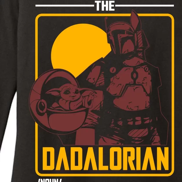 The Dadalorian Definition Best Dad In The Galaxy Womens CVC Long Sleeve Shirt