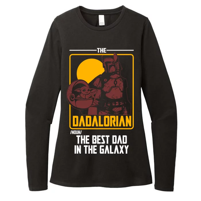 The Dadalorian Definition Best Dad In The Galaxy Womens CVC Long Sleeve Shirt