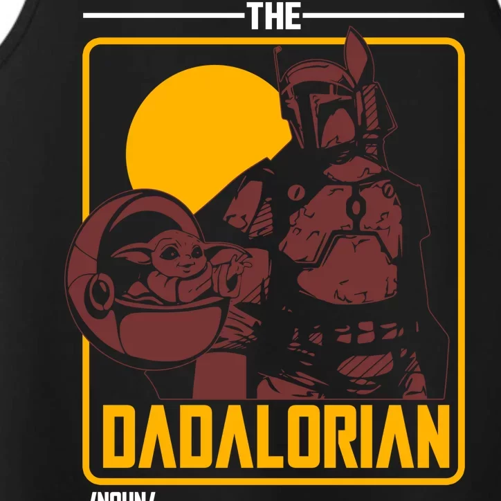 The Dadalorian Definition Best Dad In The Galaxy Performance Tank