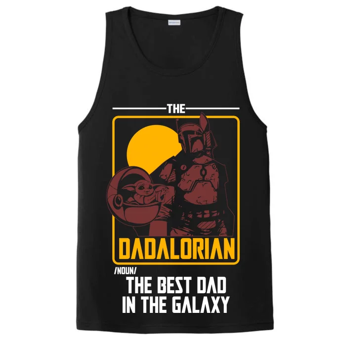 The Dadalorian Definition Best Dad In The Galaxy Performance Tank