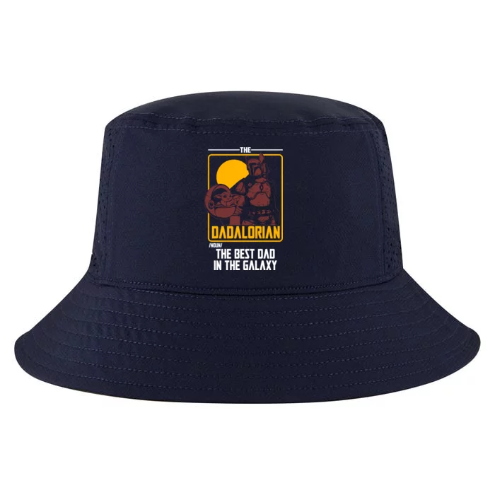 The Dadalorian Definition Best Dad In The Galaxy Cool Comfort Performance Bucket Hat