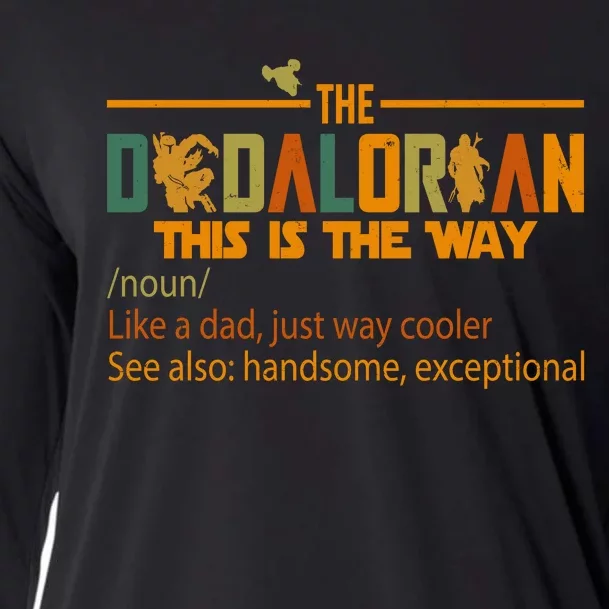 The Dadalorian This Is The Way Definition Father's Day Cooling Performance Long Sleeve Crew