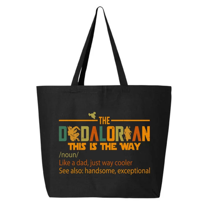 The Dadalorian This Is The Way Definition Father's Day 25L Jumbo Tote