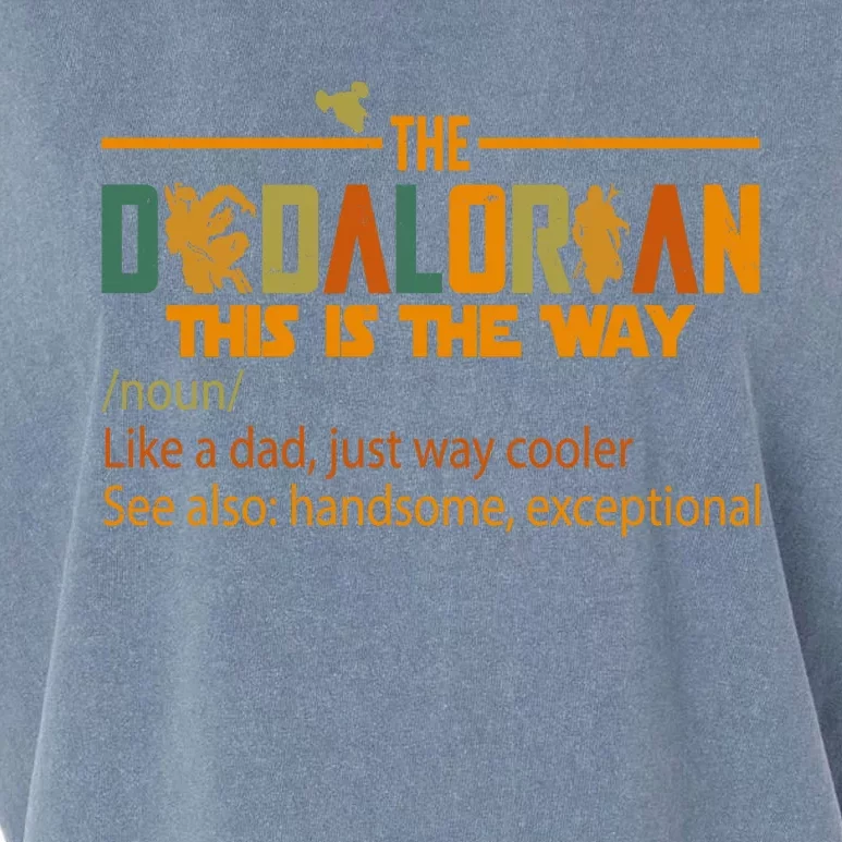 The Dadalorian This Is The Way Definition Father's Day Garment-Dyed Women's Muscle Tee