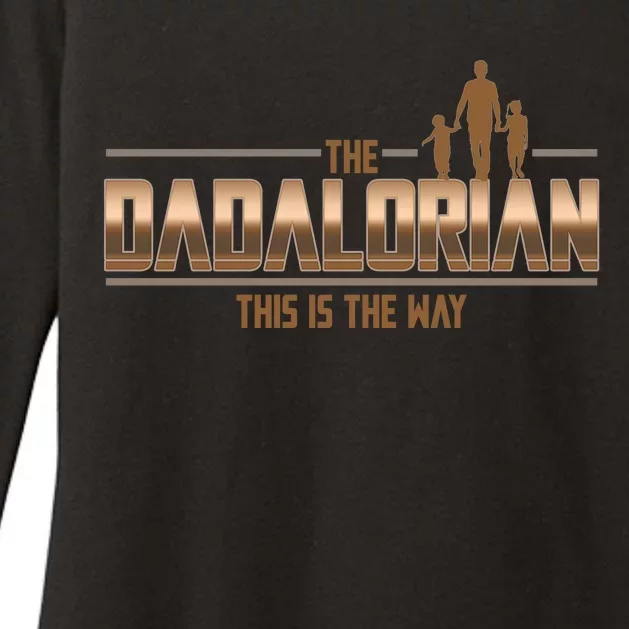 The Dadalorian This Is The Way Father's Day Sci-fi Fan Womens CVC Long Sleeve Shirt