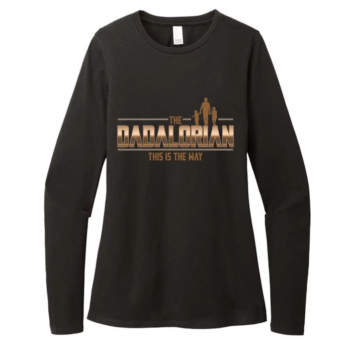 The Dadalorian This Is The Way Father's Day Sci-fi Fan Womens CVC Long Sleeve Shirt