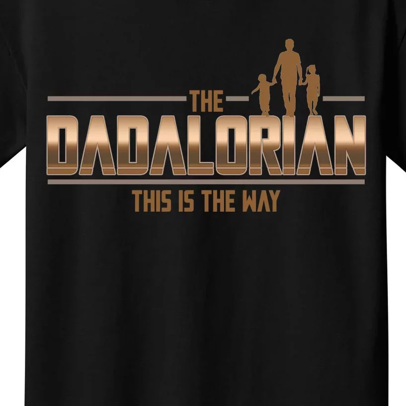 The Dadalorian This Is The Way Father's Day Sci-fi Fan Kids T-Shirt