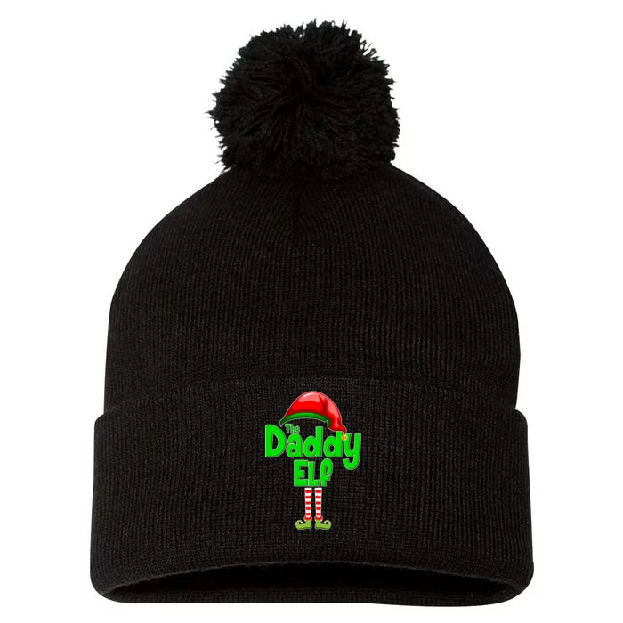 The Daddy Elf Christmas Pom Pom 12in Knit Beanie