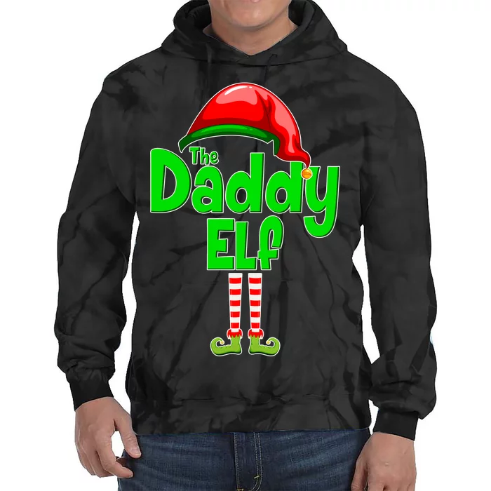 The Daddy Elf Christmas Tie Dye Hoodie