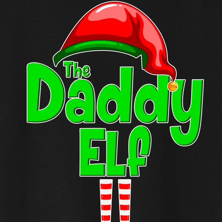 The Daddy Elf Christmas Women's Crop Top Tee