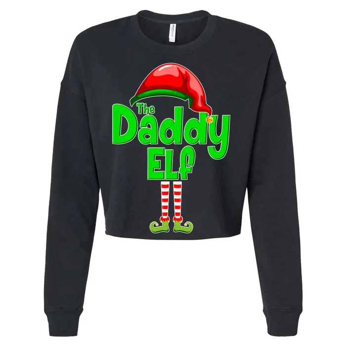 The Daddy Elf Christmas Cropped Pullover Crew