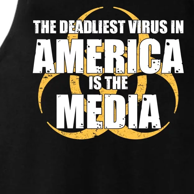 The Deadliest Virus In America Is The Media Ladies Tri-Blend Wicking Tank