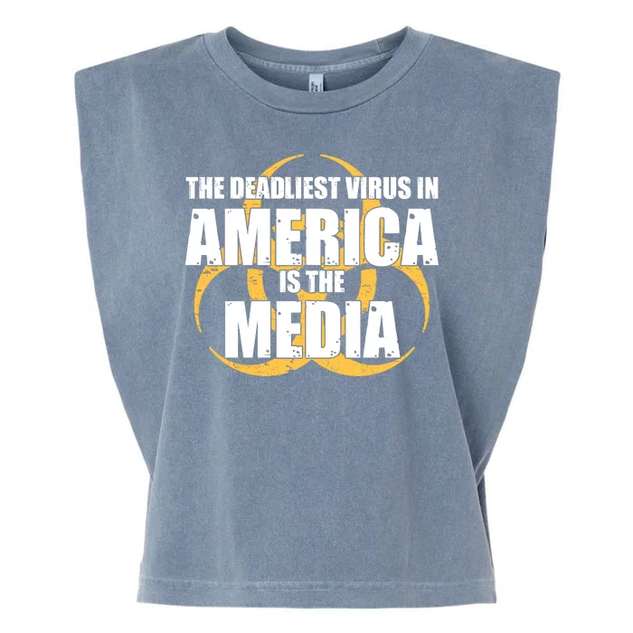 The Deadliest Virus In America Is The Media Garment-Dyed Women's Muscle Tee