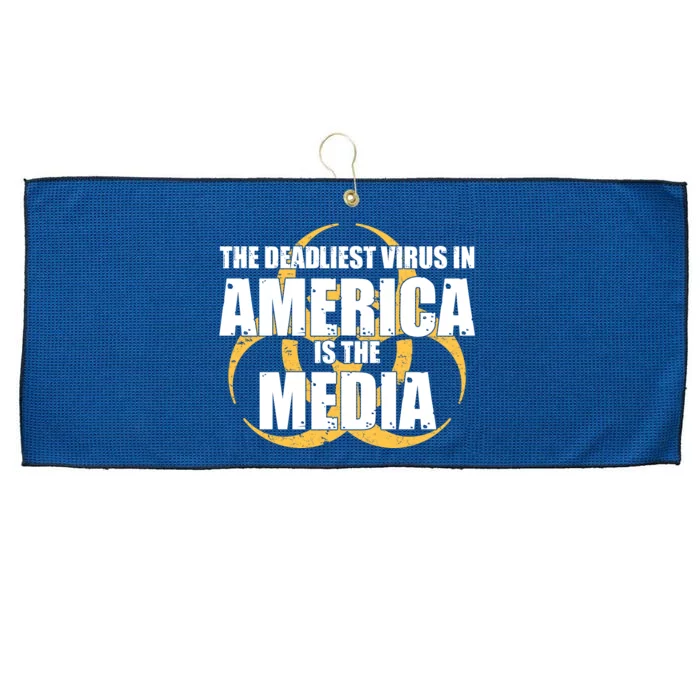 The Deadliest Virus In America Is The Media Large Microfiber Waffle Golf Towel