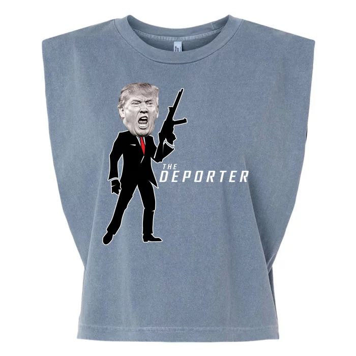 The Deporter Funny Donald Trump Garment-Dyed Women's Muscle Tee