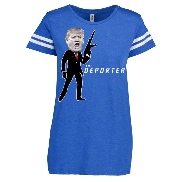 The Deporter Funny Donald Trump Enza Ladies Jersey Football T-Shirt